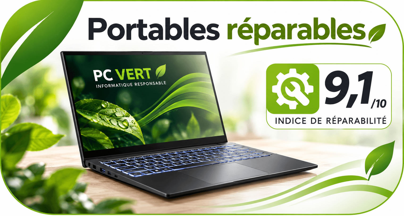 PC Portables réparables et configurables préparés en France